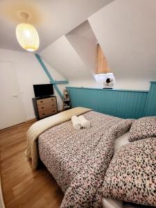 Postel nebo postele na pokoji v ubytování TI CAZ PYRENEES (Chambre d'Hôtes) + 9 fotografií