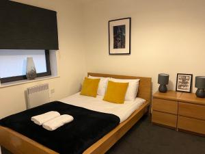 Krevet ili kreveti u jedinici u okviru objekta Stunning City Centre Apartment, Benson Street, Liverpool 1