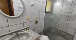 Koupelna v ubytování Pousada Ecomar
