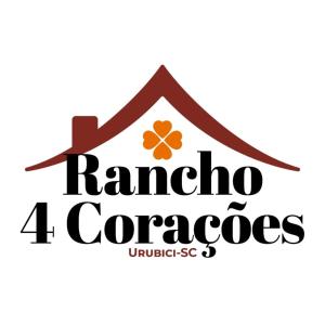 un logo pour une maison avec les mots rancho cargos dans l'établissement Rancho 4 Corações, à Urubici