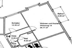 Grundriss der Unterkunft Strandoase Whg 14