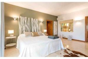 Posteľ alebo postele v izbe v ubytovaní Gorgeous Villa near Ibiza centre