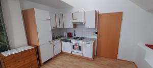 Kuchnia lub aneks kuchenny w obiekcie Appartements Donaublick