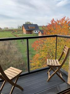 Balkón alebo terasa v ubytovaní Apartmán v Krkonoších - Černý Důl