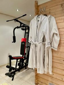 Fitness centrum a/nebo fitness zařízení v ubytování Ferienwohnung Conny