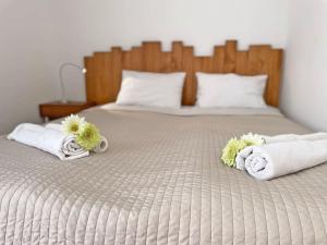 Posteľ alebo postele v izbe v ubytovaní Buda Castle Toldy Apartment