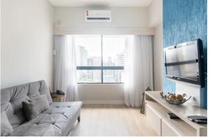 Ruang duduk di Flat em Boa Viagem- Acaiaca