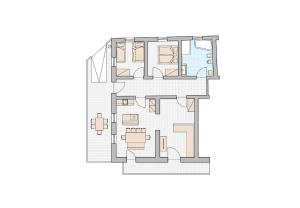 The floor plan of Sparberhof Apt Floriani