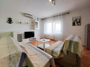 TV a/nebo společenská místnost v ubytování Apartments and Room Ivanka Petar