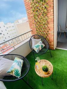 A balcony or terrace at Apartament Azul/Torrevieja