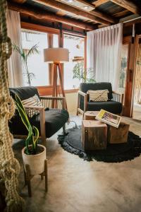 Posezení v ubytování Aldea Kuká, Luxury Eco Boutique Hotel