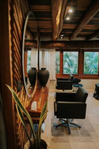Posezení v ubytování Aldea Kuká, Luxury Eco Boutique Hotel