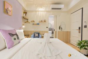 Letto o letti in una camera di Mika BnB