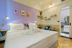 Letto o letti in una camera di Mika BnB