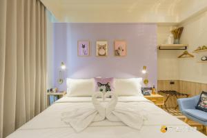 Letto o letti in una camera di Mika BnB