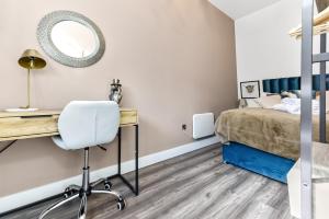 Vonios kambarys apgyvendinimo įstaigoje Comfy and Contemporary One Bedroom Flat