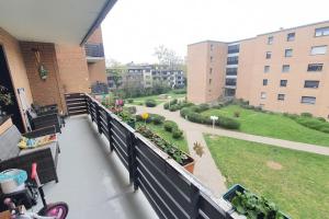 En balkon eller terrasse på Ida, the suburban apartment nearby Cologne