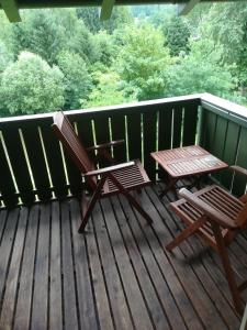 Balkón nebo terasa v ubytování Apartment Christopherhof 56 Grafenwiesen