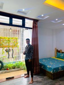Postel nebo postele na pokoji v ubytování Sunny Hanoi Homestay