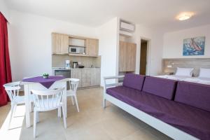 Kuchyň nebo kuchyňský kout v ubytování Bella Karpathos Villas