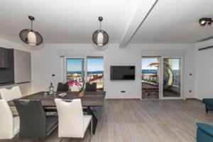 TV a/nebo společenská místnost v ubytování Relax - Apartment mit whirlpool