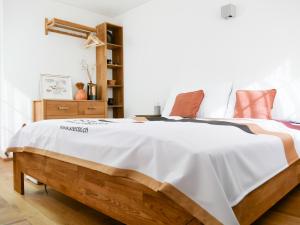 Postel nebo postele na pokoji v ubytování stettli resort