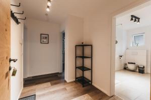Ένα ή περισσότερα κρεβάτια σε δωμάτιο στο Seeblick Homes