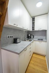A kitchen or kitchenette at Main train station apartment close to the the Main Square!