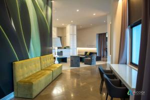 Ruang duduk di Hotel Bruc