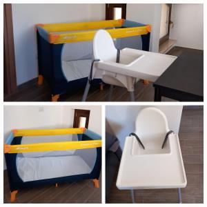 a childrens bunk bed with a desk and a chair at FINALMENTE A CASA in Capracotta