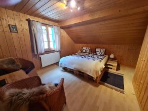 Postel nebo postele na pokoji v ubytování Chalet Ferreira