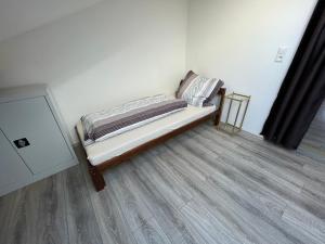 Postel nebo postele na pokoji v ubytování Ferienwohnung Einstein