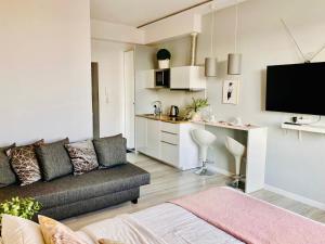 Kuchyňa alebo kuchynka v ubytovaní Exclusive Apartments Smolna