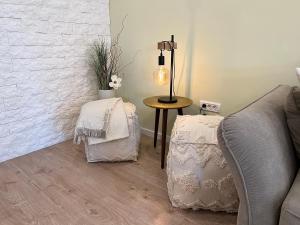 Posteľ alebo postele v izbe v ubytovaní Haus am Wanderweg