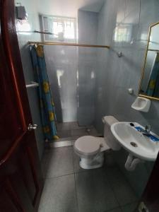 Koupelna v ubytování Villas Karen