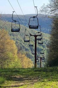 a ski lift in the middle of a field at 2 Bedroom 2 Bathroom - Blue Knob All Season Resort Condo in Claysburg