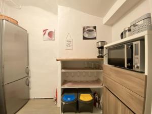 Kuchyň nebo kuchyňský kout v ubytování Villa pod Gradom