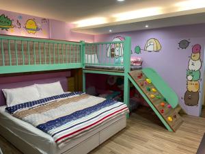 Postel nebo postele na pokoji v ubytování Star Moon Forest Inn