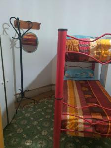 Tempat tidur susun dalam kamar di Hostel Morada Roots