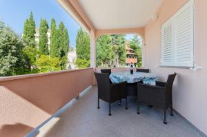 Balkón alebo terasa v ubytovaní Apartments Slavica