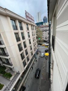 Nespecifikovaný výhled na destinaci Istanbul nebo výhled na město při pohledu z aparthotelu