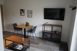 Μια τηλεόραση ή/και κέντρο ψυχαγωγίας στο Seeblick Homes