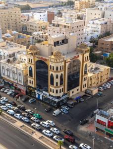 an aerial view of a building in a city at Al Butat Al Mummayza in Jeddah