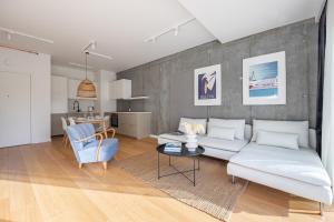 Kuchyňa alebo kuchynka v ubytovaní S35 Apartments Gdynia Orłowo