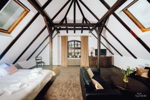 Posteľ alebo postele v izbe v ubytovaní Apartamenty Lokalna