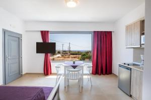 Kuchyň nebo kuchyňský kout v ubytování Bella Karpathos Villas