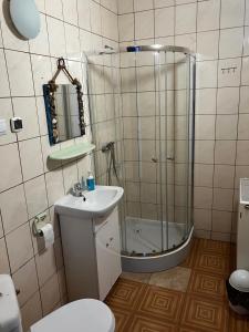 Koupelna v ubytování Wisełka + 37 fotografií