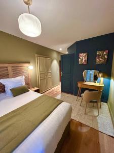 Кровать или кровати в номере A Villa di Rutali