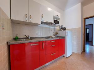 Kuchyň nebo kuchyňský kout v ubytování Apartments Nono