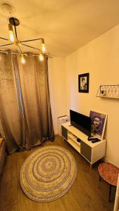 TV a/nebo společenská místnost v ubytování LA VILLA DEKO - Studio avec parking proche Université et Hôpital